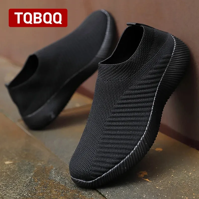Women Shoes Knitting Sock Sneakers Women Flat Shoes Casual Breathable Sneakers Flats Walking Shoes for Women