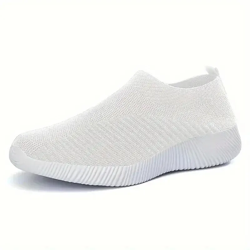 Women Shoes Knitting Sock Sneakers Women Flat Shoes Casual Breathable Sneakers Flats Walking Shoes for Women