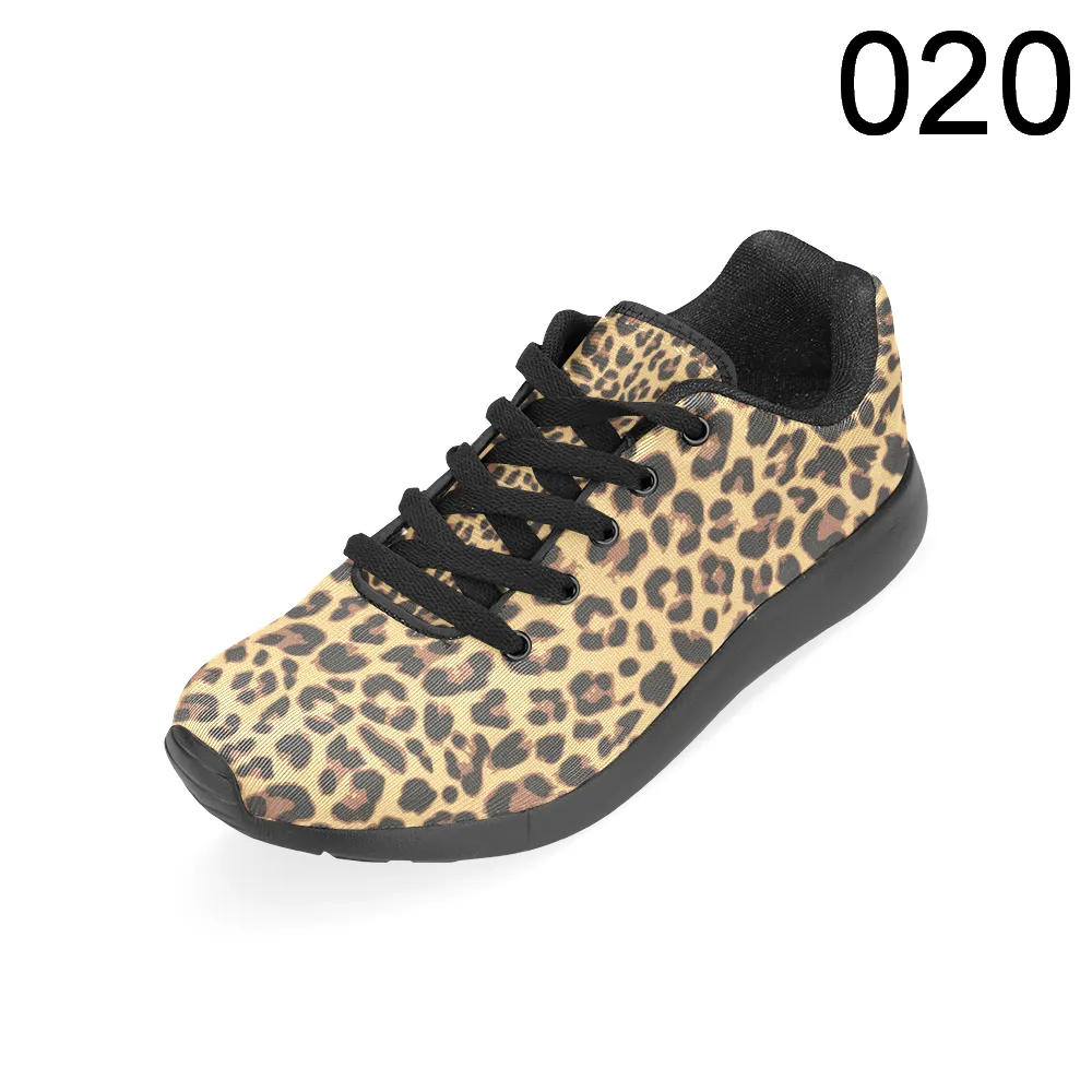 Zenzzle graphic Leopard pattern print on Women's Breathable Running shoes Casual Lightweight Athletic Sneakers