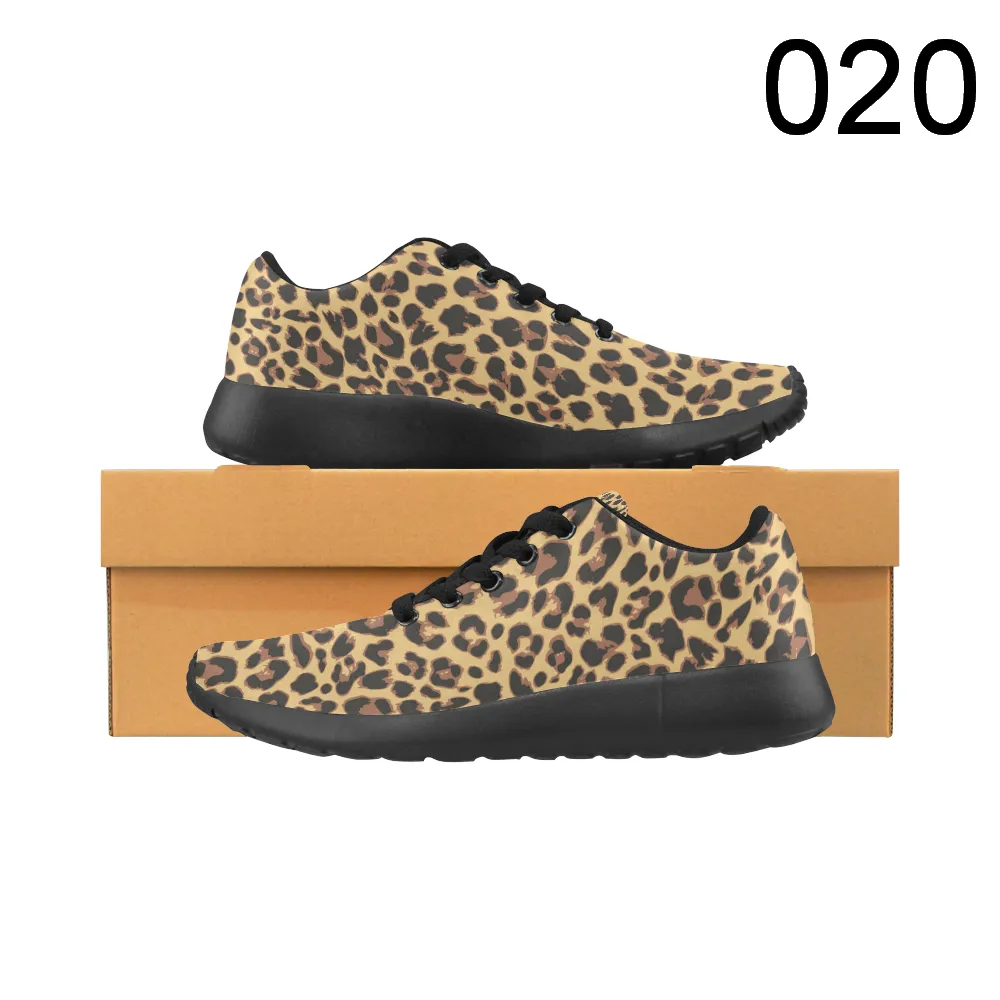 Zenzzle graphic Leopard pattern print on Women's Breathable Running shoes Casual Lightweight Athletic Sneakers