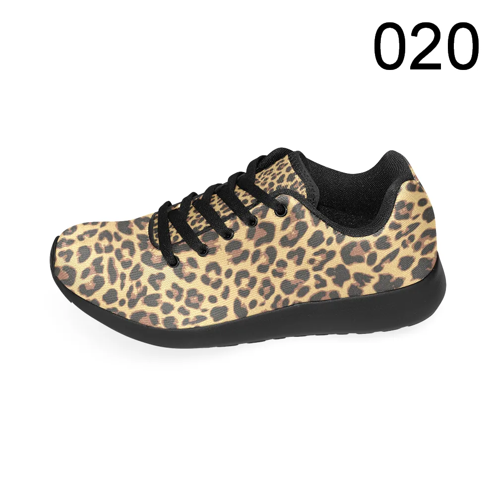 Zenzzle graphic Leopard pattern print on Women's Breathable Running shoes Casual Lightweight Athletic Sneakers